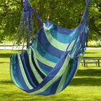 Portable Outdoor Hammock Swing Chair – Sturdy & Comfortable Hanging Chair for Patio, Backyard, Camping & Garden | Blue, Red, Black, White