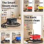 Portable Steam Cleaner 2500W High-Temperature High-Pressure Household Cleaner – 9-Speed Carpet & Floor Steam Mop with 1200ml Tank, Handle Switch, 3 Models: Basic, Upgraded & Intelligent