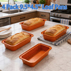 Bakeware Set – Nonstick Bread Baking Pan, Silicone Muffin Mold & Cupcake Liners | Choose Bread Pan 4-Pack, Extended Pan, Silicone Muffin Mold 35/70-Pack, or 310-Pc Paper Liners