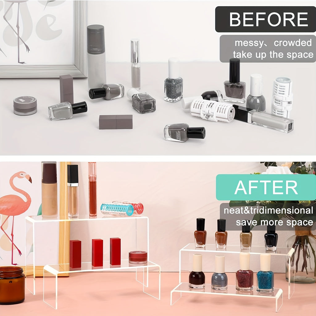 Clear Acrylic Risers for Display, Multi-Pack Riser Display Stands for Funko Pop Figures, Cupcakes, Jewelry & Perfume – Multiple Sizes & Quantities for Home, Halloween & Christmas Decor