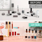 Clear Acrylic Risers for Display, Multi-Pack Riser Display Stands for Funko Pop Figures, Cupcakes, Jewelry & Perfume – Multiple Sizes & Quantities for Home, Halloween & Christmas Decor