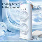 Portable Misting Fan – USB Rechargeable Water-Cooled Fan for Outdoor, Camping, RV, Office & Travel | Button Control | Summer Cooling Essential