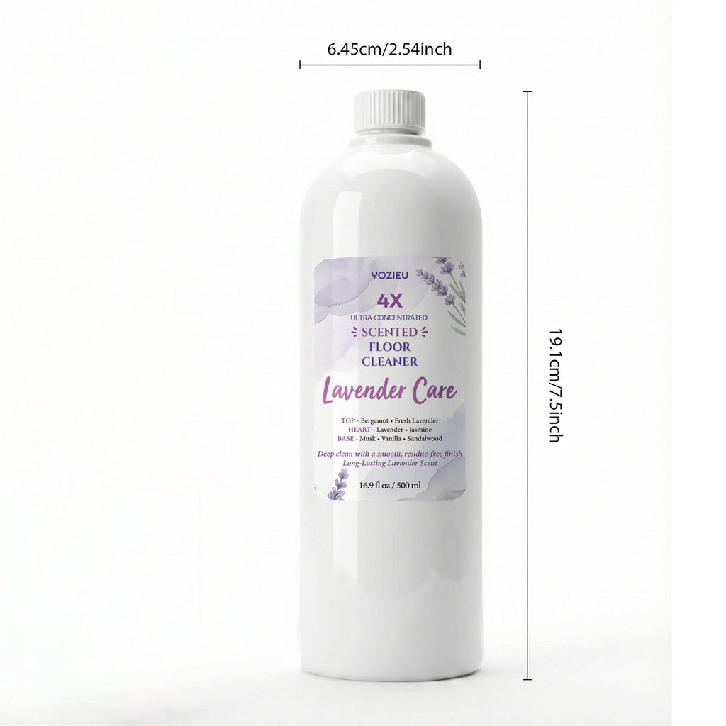 4x Concentrated Liquid Floor Cleaner 500ml - Pet-Friendly, Scented, Cleans & Deodorizes, No Watermarks, Multi-Surface Formula - Lavender, Citrus, Vanilla Lemon & Coconut Scents