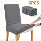 Dining Chair Covers 4/6pcs Set Washable Pet Friendly Dirt & Wear Resistant – Versatile Stretch Slipcovers for Home & Restaurant Seating, 12 Colors