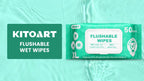 XL Flushable Adult Wet Wipes Unscented Alcohol-Free Septic and Sewer Safe Family Size 3-Pack 150 Wipes and 6-Pack 300 Wipes for Home Bathroom Travel Camping Outdoor Hygiene