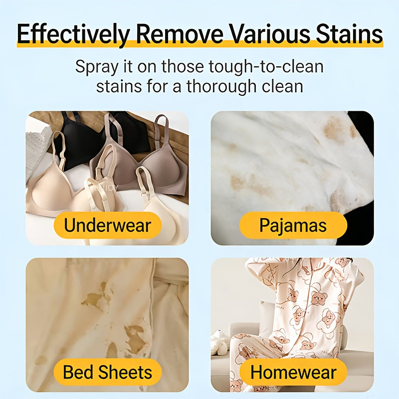 Underwear Stain Remover Liquid 1.69oz, Removes Urine Sweat & Yellow Stains, Deep Clean Deodorize Paraben-Free Formula for Sensitive Skin Daily Fabric Care