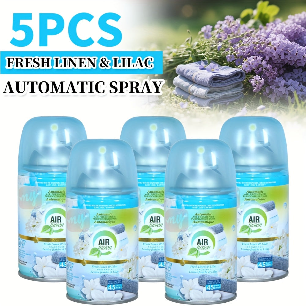 8-Scent Automatic Air Freshener Refills 5-Pack or 2-Pack – Odor Eliminator Room Spray for Home Bathroom Car Office Closet Fabric, Multi-Scent Fresh