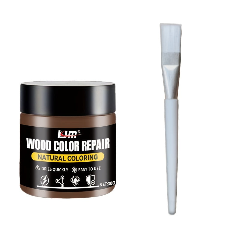 Wood Repair Paste Scratch & Crack Filler, Color-Restoring Wood Putty for Furniture, Doors, Cabinets, Tables, Chairs & Floors, Easy-to-Use Surface Repair Solution