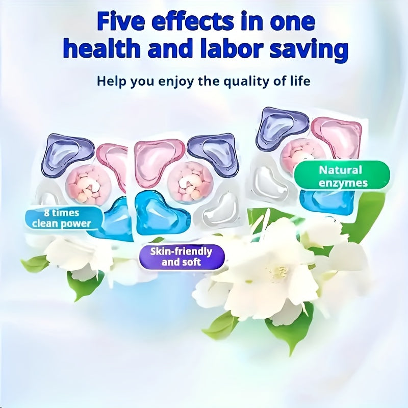 Fragrant Laundry Pods 5-in-1 and 7-in-1 Concentrated Long-Lasting Scent Soft Freshening Water-Soluble Dye-Free HE Compatible 30ct 45ct 50ct 100ct