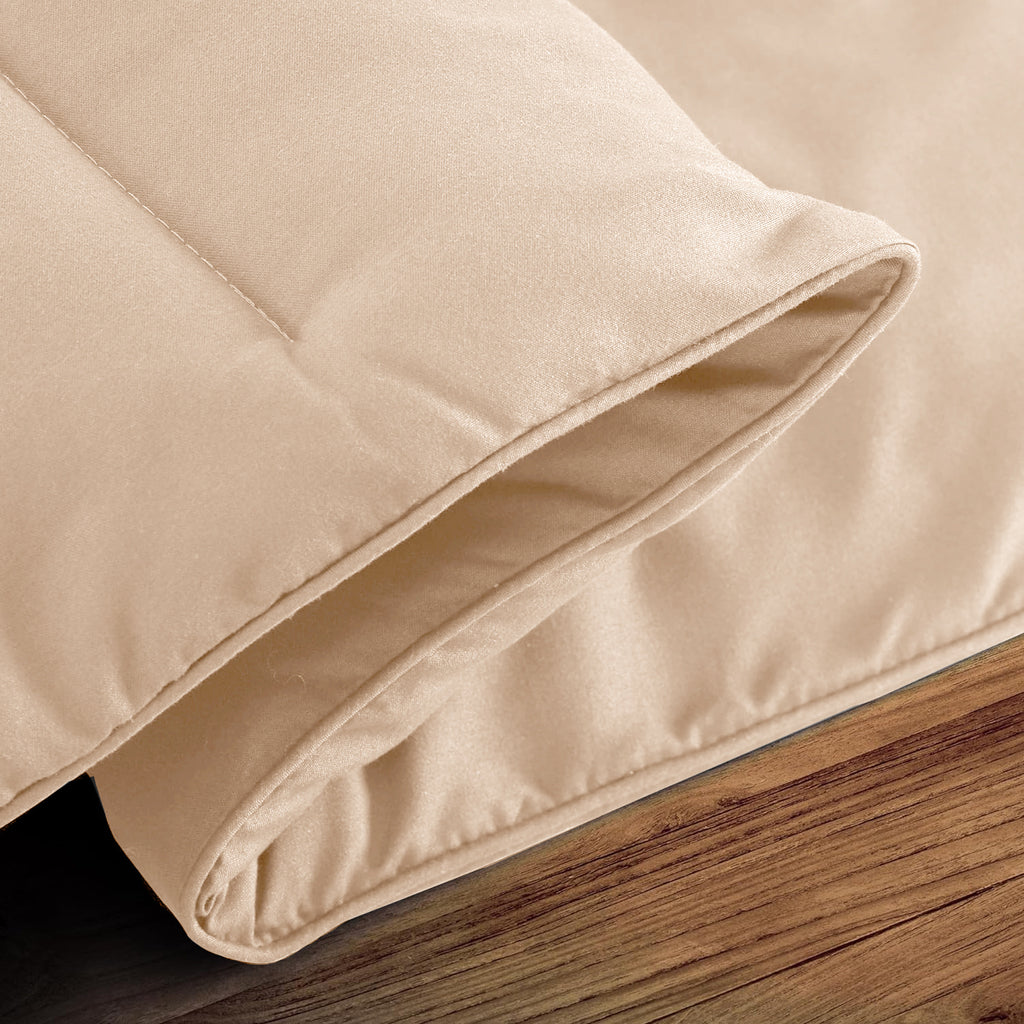All Season Comforter with Corner Tabs & Box Stitching – Soft Fluffy Lightweight Hotel-Quality Duvet Insert for Twin Queen King, Breathable Year-Round Bedding
