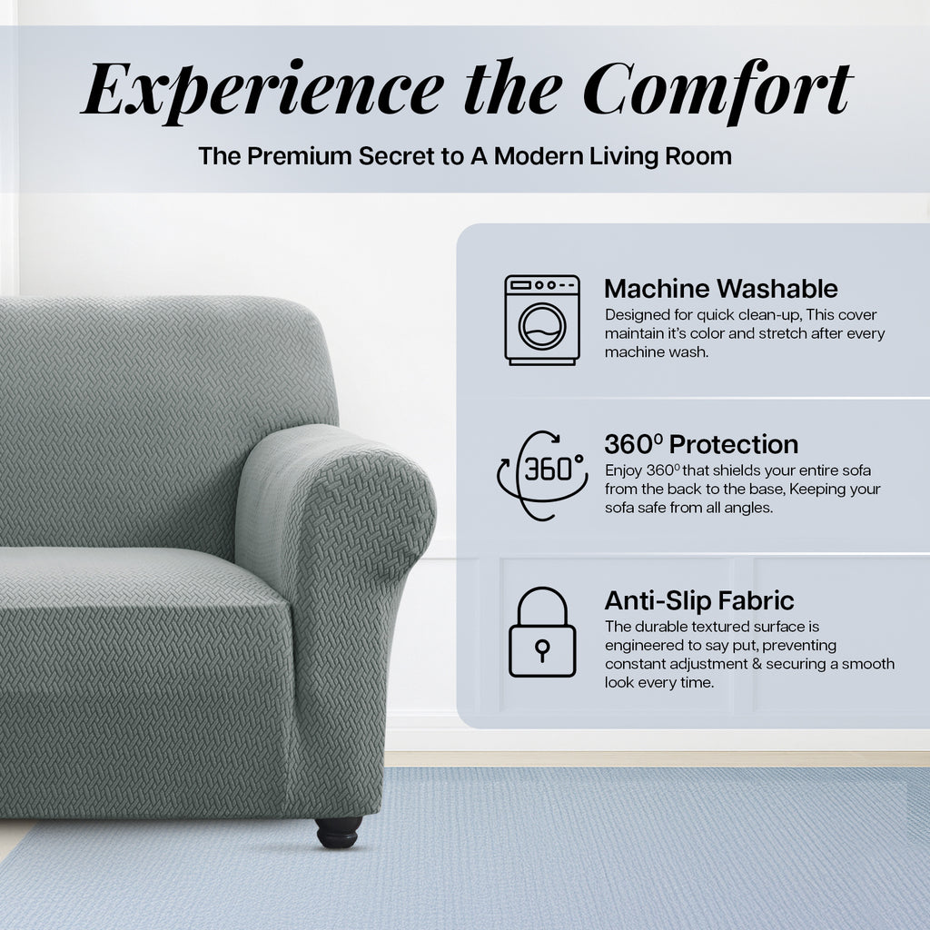 Thickened Spandex Sofa Cover Anti-Scratch – Stretch Polyester Sofa Protector, Anti-Slip Pet-Friendly, Machine Washable, 6 Colors, 1/2/3 Seater, Living Room Bedroom Home Decor