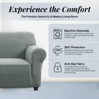 Thickened Spandex Sofa Cover Anti-Scratch – Stretch Polyester Sofa Protector, Anti-Slip Pet-Friendly, Machine Washable, 6 Colors, 1/2/3 Seater, Living Room Bedroom Home Decor