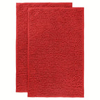 Chenille Bathroom Rug Extra Soft Absorbent Bath Mats for Bathroom Floor – Non-Slip, Water Absorbent, Machine Washable Bath Mat