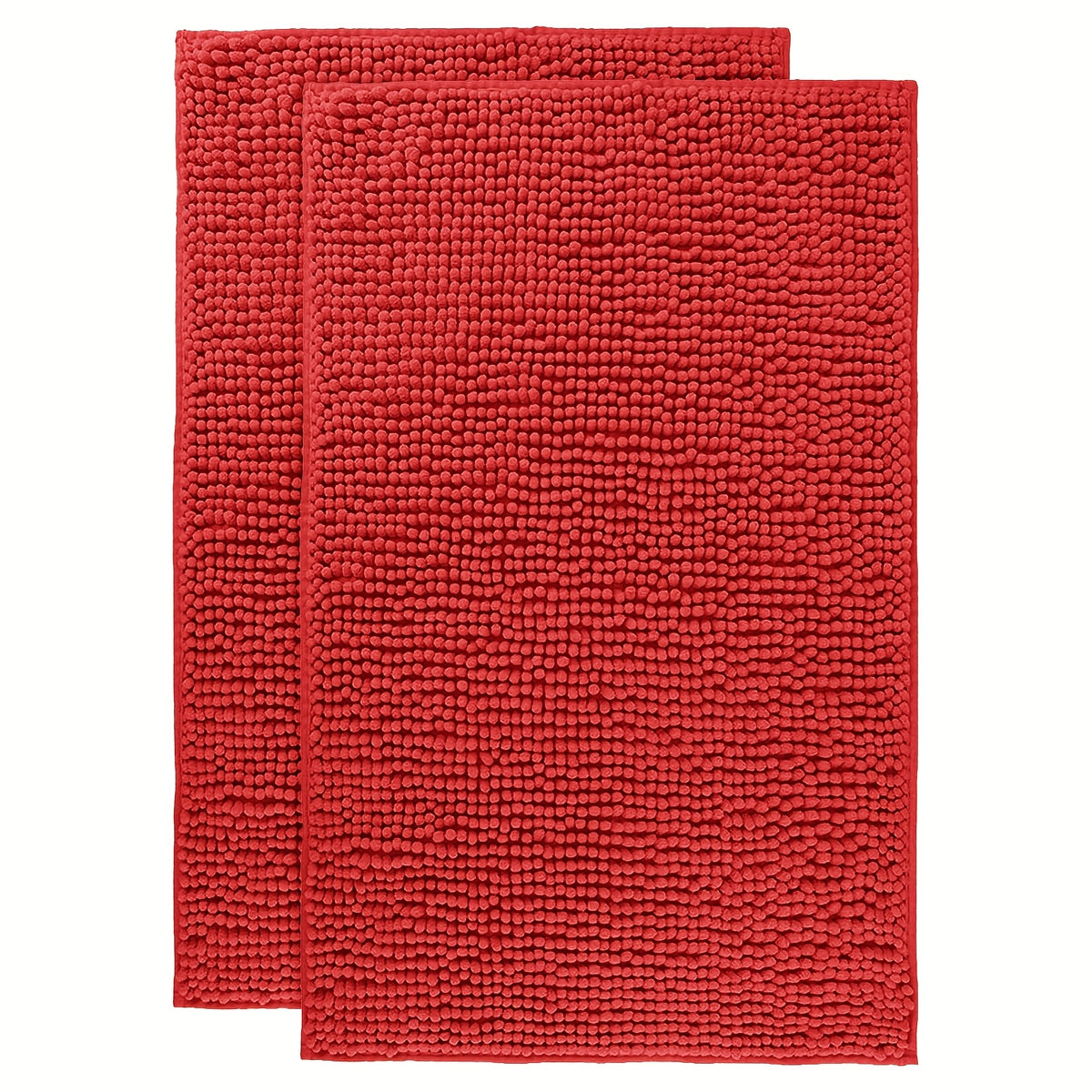 Chenille Bathroom Rug Extra Soft Absorbent Bath Mats for Bathroom Floor – Non-Slip, Water Absorbent, Machine Washable Bath Mat