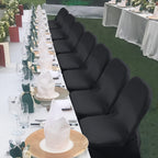 30-Pack Stretch Spandex Chair Covers Universal Washable Removable Slipcovers for Wedding Party Dining Room Banquet Event Black White