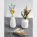 Boho Dried Flower Bouquet with Pampas Grass - Bohemian Wedding Centerpiece, Cake Flowers & Groom Boutonniere, Long-Lasting Botanical Arrangement for Home & Event Decor