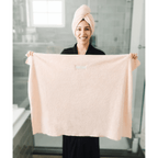 Microfiber Hair Towel Wrap for Women Super Absorbent Quick Dry Anti-Frizz Turban – Large 27.5"x39.4" for Curly Long Short Wet Hair | Pink