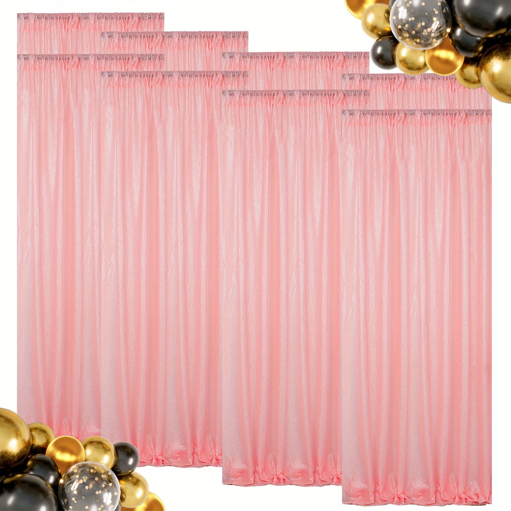 Sequin Backdrop Curtains – Glitter Party & Wedding Background Panels, 2ft×8ft per Panel, 4/6/8 Panel Sets, 29 Colors for Birthday, Stage, Bridal & Event Decor