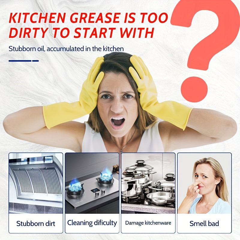 Kitchen Range Hood Degreaser Spray – Heavy Duty Oil Stain & Grease Remover for Range Hood, Stovetop, Oven & Metal Surfaces, Smoke Residue Cleaner, Unscented Strong Degreasing Cleaning Agent