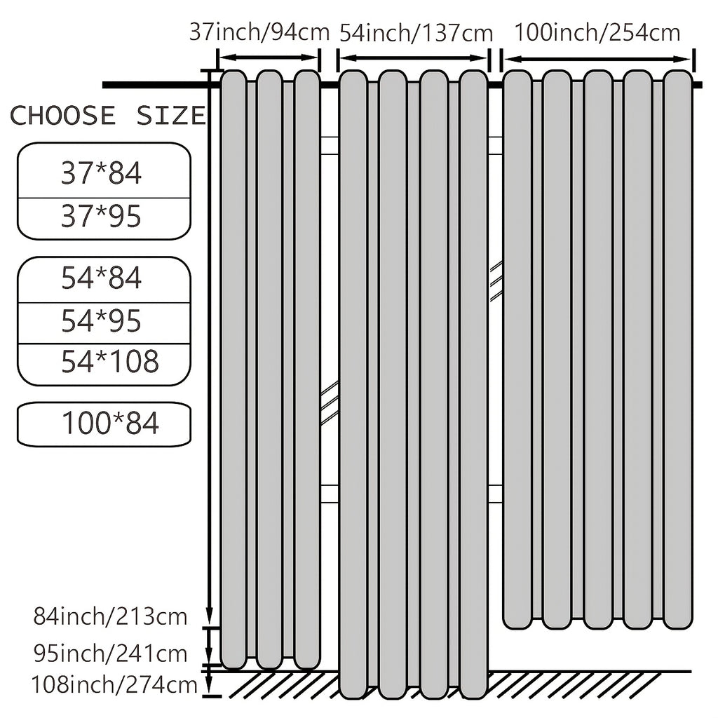 Outdoor Curtain Panels for Patio Gazebo Porch – Weather-Resistant, Light-Filtering Sun Block Privacy Drapes, 4 Panels, Multiple Sizes & Colors