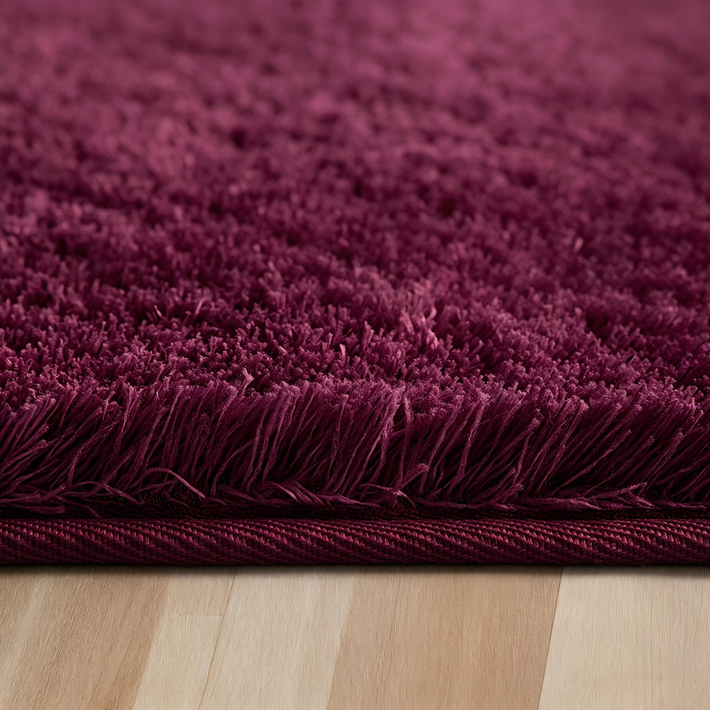 Shaggy Plush Area Rug Soft Non-Slip Fluffy Floor Carpet for Living Room Bedroom Bedside 6 Colors 4 Sizes