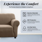 Thickened Spandex Sofa Cover Anti-Scratch – Stretch Polyester Sofa Protector, Anti-Slip Pet-Friendly, Machine Washable, 6 Colors, 1/2/3 Seater, Living Room Bedroom Home Decor