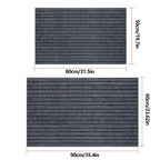 Striped Non-Slip Floor Mat with Rubber Bottom - Dust Removal Entrance Door Mat for Kitchen, Entryway & Indoor Use, Easy Clean Durable Carpet Mat in Multiple Sizes & Colors