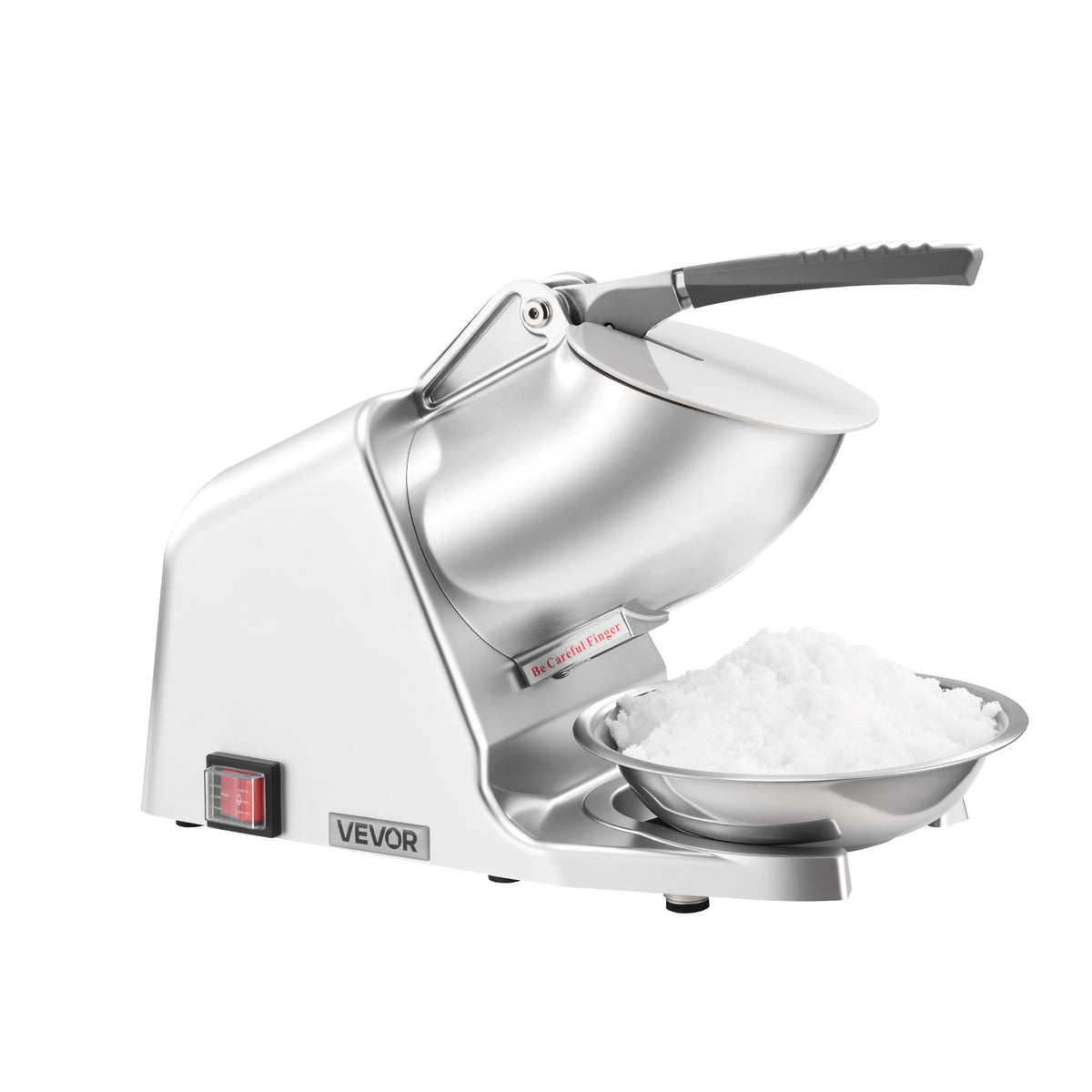 Electric Ice Crusher & Snow Cone Maker - 300W 286 lbs/h, 4 Stainless Steel Blades, One-Touch Operation, Anti-Splash, for Home Bar Office Kitchen | Nuvia Haven