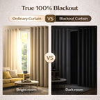 4-Panel Blackout Curtains Set Heat Insulating Noise Reducing Privacy Drapes for Bedroom Living Room Balcony – 6 Sizes 4 Colors