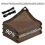 Anti-UV Sunshade Net for Garden, Greenhouse, Pergola & Terrace – Durable Sun Protection Shade Cloth for Plants & Outdoor Spaces | Brown & Black, Multiple Sizes