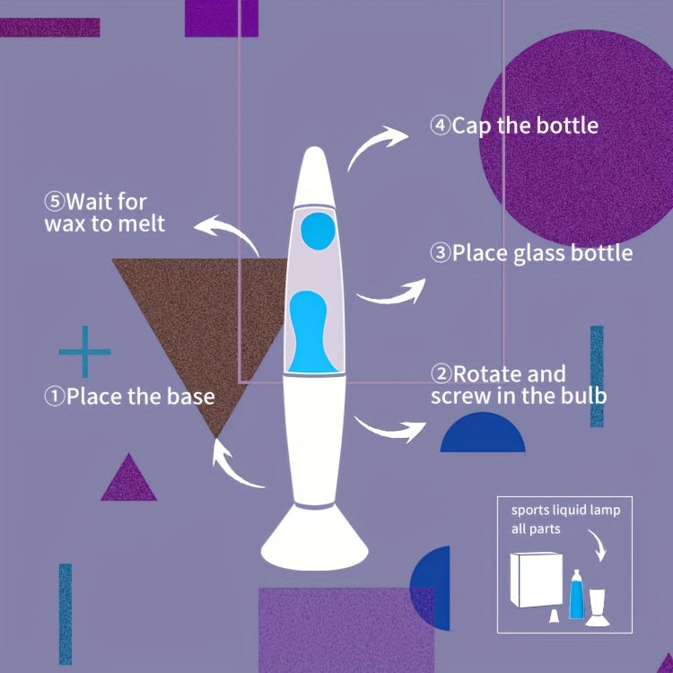 14-Inch Lava Lamp Motion Liquid Magma Lamp – Relaxing Decorative Night Light for Living Room, Bedroom & Office – Retro Ambient Lamp for Adults & Teens