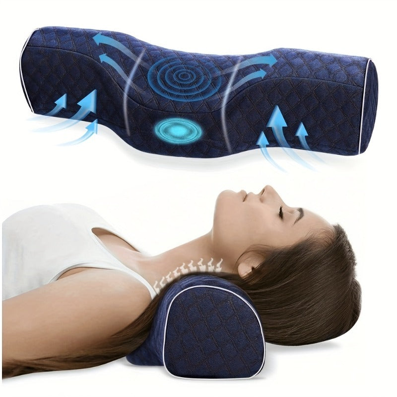 Cylindrical Bolster Pillow – Long Round Neck, Leg & Eye Support Pillow for Bed, Sofa & Travel | Polka Dot, Jacquard, Bamboo Leaf, Solid Colors