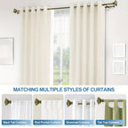 Double Curtain Rod Adjustable 28-48 / 48-84 / 84-120 Inch – 5/8" Front & 1/2" Back Drapery Rod Set with Square Urn Finials & Mounting Hardware | 5 Finishes