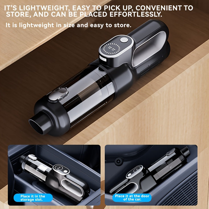 Handheld Cordless Vacuum Cleaner 13KPa Powerful Suction USB Rechargeable Wireless Mini Vac for Home Car Automotive Dust Debris