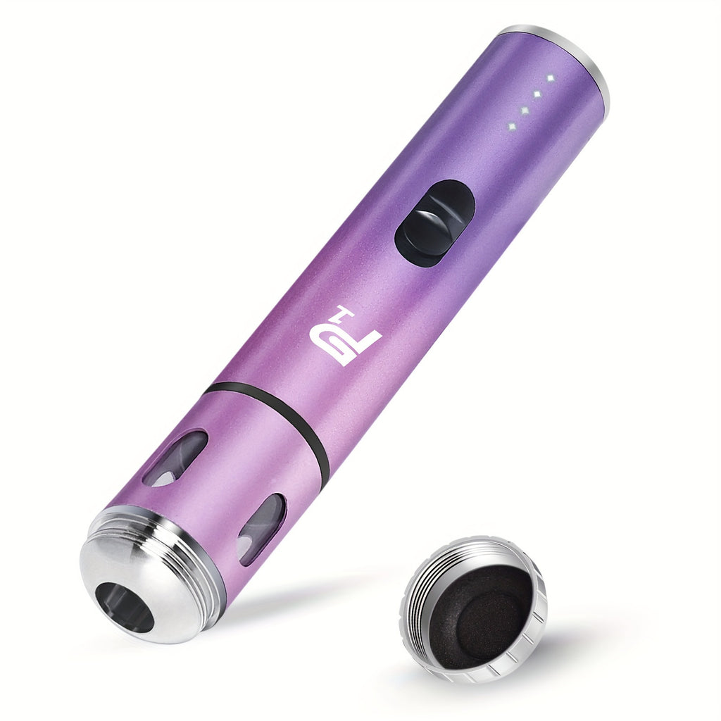 Portable Electric Spice Grinder USB Rechargeable – Compact Herb & Spice Mill with Travel Bag, Funnel & Brush – Fast & Easy Home or Travel Grinding