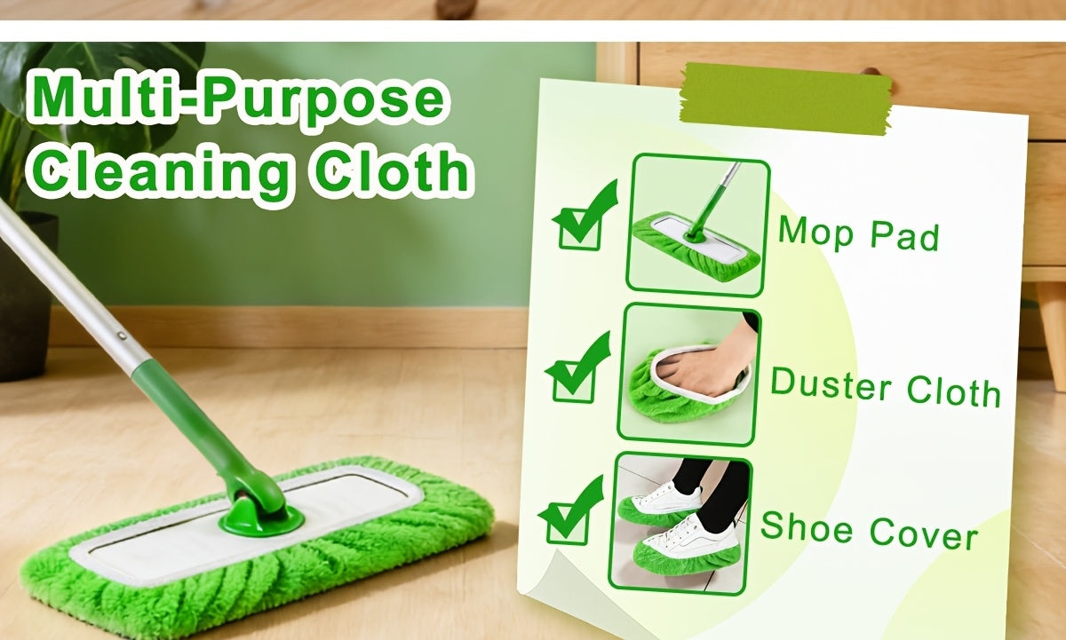 Microfiber Mop Pads 15 Pack Compatible with Swiffer Sweeper Reusable Washable Wet Dry Mopping Cloths Refill for Hardwood Tile Vinyl Floors