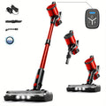 8-in-1 Cordless Stick Vacuum 65KPa with Detachable Battery Display – Lightweight Handheld Bagless Vacuum, 45-Min Runtime, 2200mAh for Hardwood Floors, Carpets & Pet Hair