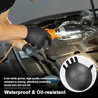 Thickened Nitrile Gloves Disposable Diamond Fingertip Pattern Latex Free Powder Free Heavy Duty Industrial Gloves for Automotive Cleaning Manual Labor S M L XL