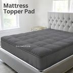 Quilted Pillow Top Mattress Topper - Ultra Soft Cooling Mattress Pad for Deep Beds, 450G/900G/1200GSM Fill, Twin Full Queen King Cal King, White Gray Green