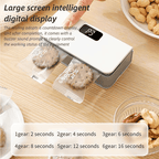 Mini Bag Sealer USB Rechargeable with Built-In Cutter, 6-Level Heat Portable Food Sealer for Chips, Snacks, Fruits & Veggies — Compact Kitchen & Picnic Gadget, White & Blue