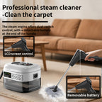 Handheld High-Pressure Steam Cleaner – High-Temperature, LCD Display, Multi-Speed Control | Carpet, Kitchen, Sofa & Tile Cleaning