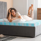 Memory Foam Mattress Topper 3 Inch Gel Infused Soft Bed Topper for Twin Twin XL Queen King Sleeper Sofa RV Camper