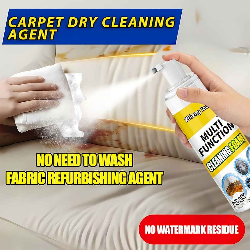 Carpet & Fabric Foam Cleaner Stain Remover 10.14 oz, Multi-Purpose Upholstery Cleaning Foam for Sofas Car Interiors Carpets Mattresses & Tablecloths, Safe Gentle Formula