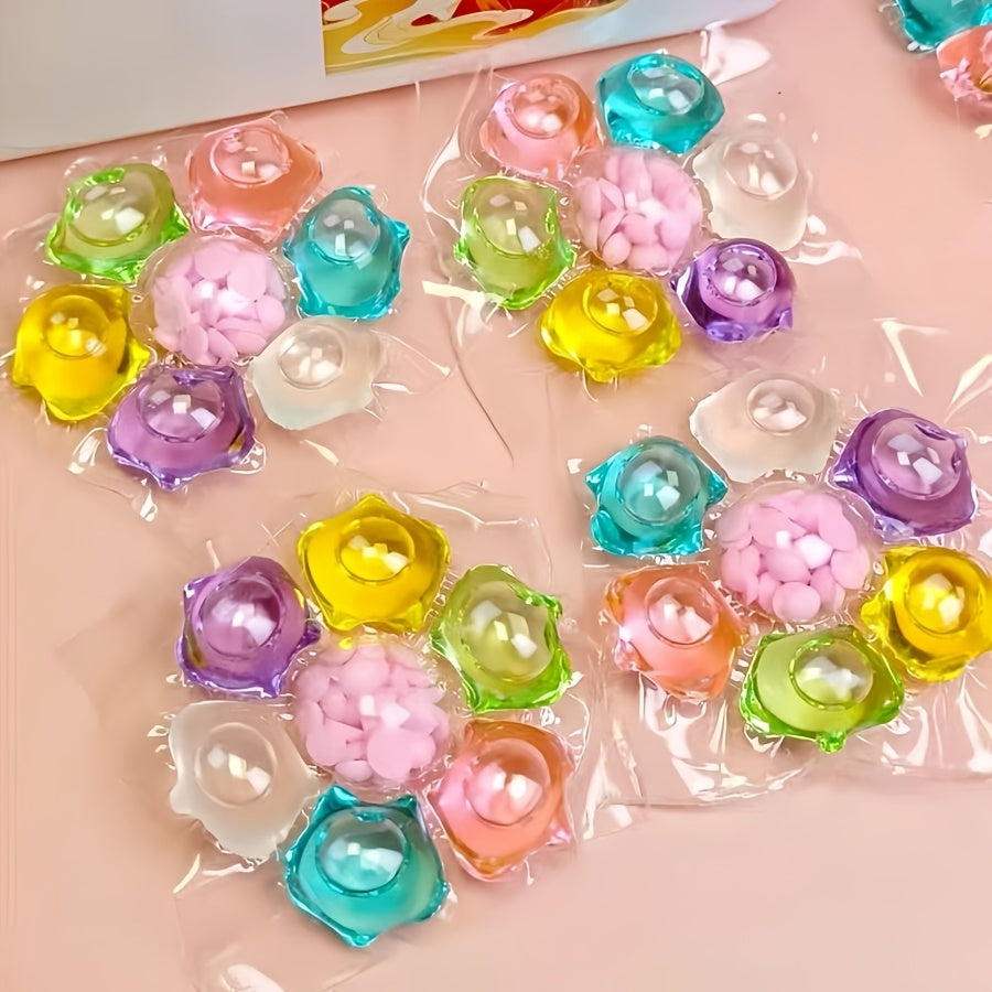 Laundry Detergent Pods 7-in-1 Long-Lasting Fragrance Deep Clean Anti-Static Soft Clothes Scented Laundry Beads Concentrated Dissolve Fast 170g 270g 670g